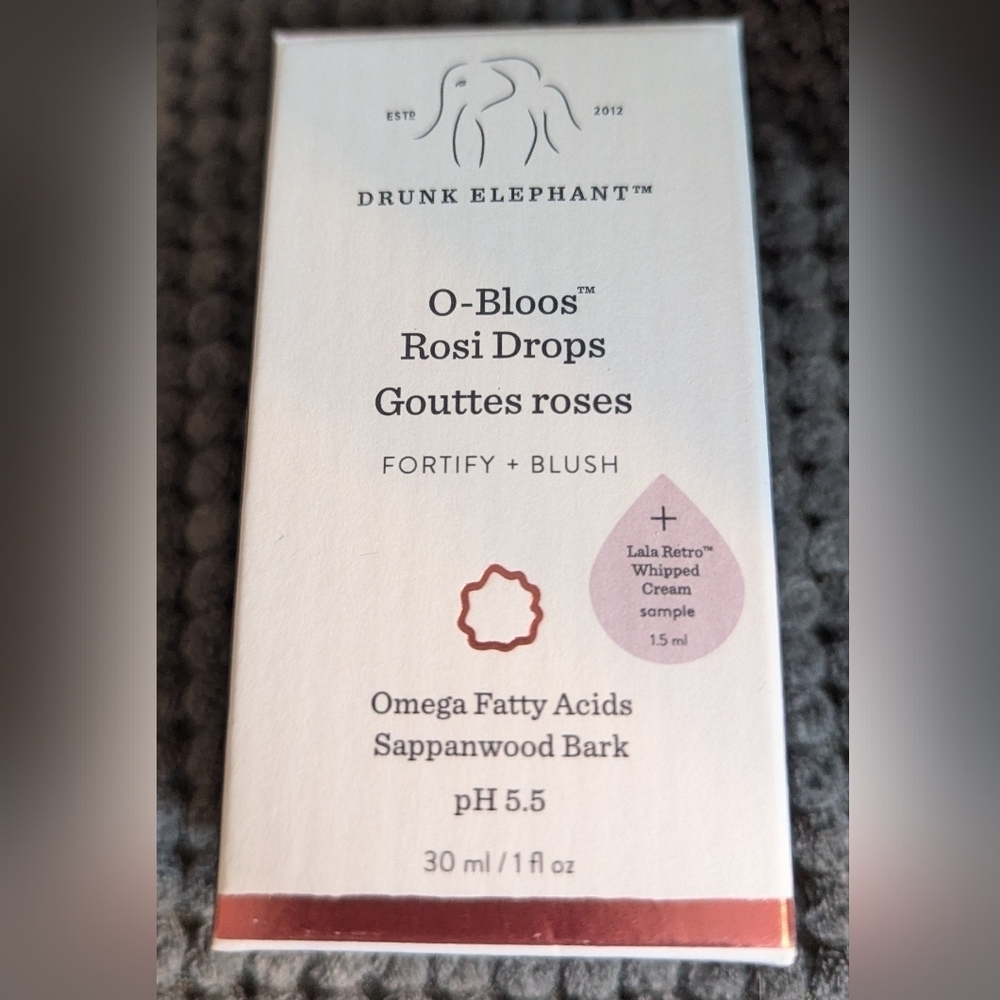 NIB Drunk Elephant O-Bloos Rosi Drops